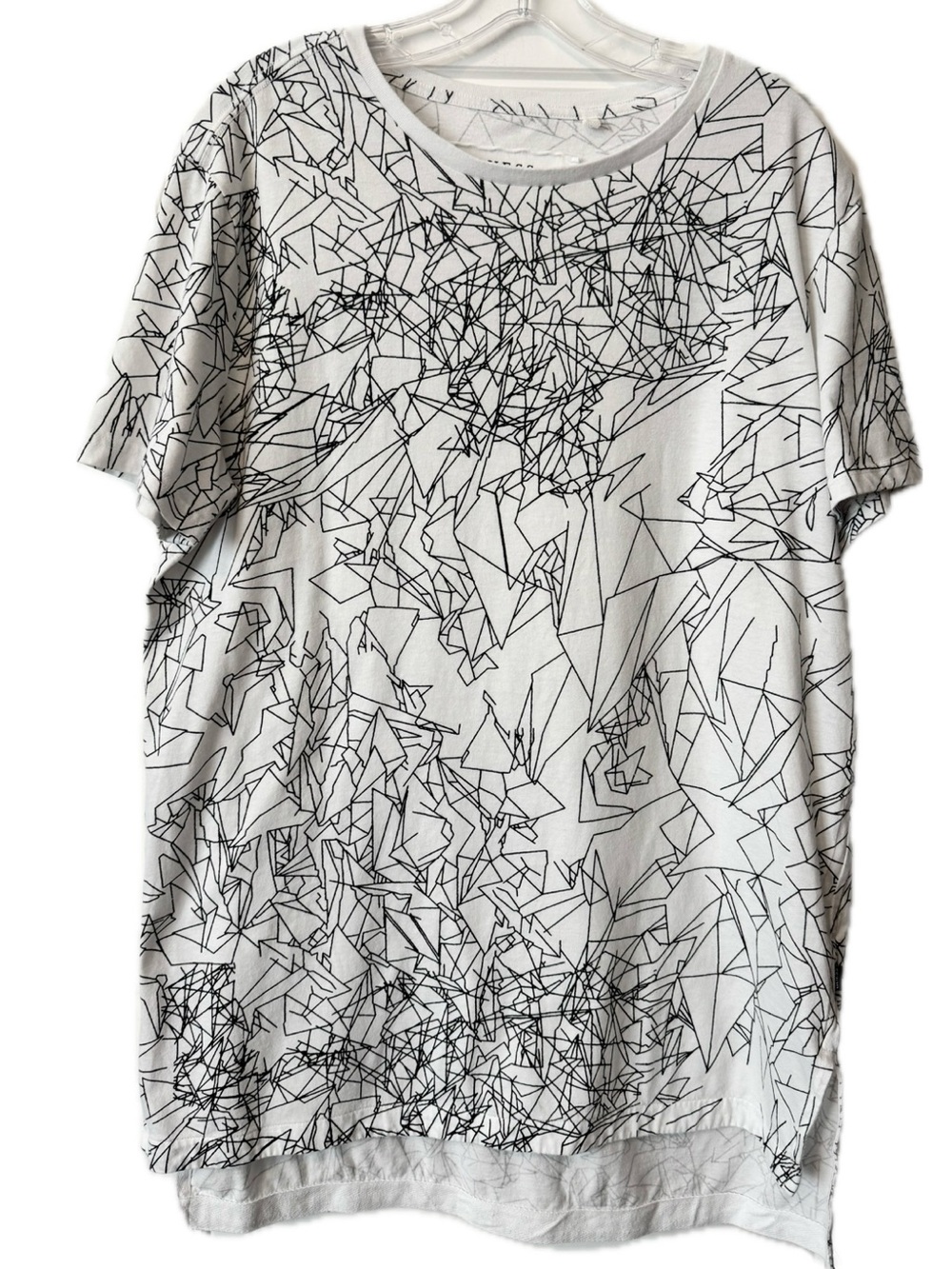 GUESS Graphic Abstract Print T Shirt Oversized XL